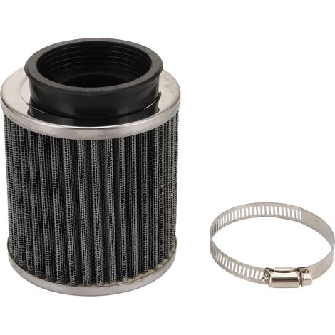 Motorrad-Luftfilter mit geneigtem, geradem Rohr: Einlassdurchmesser: 58 mm Gesamthöhe: 115 mm Bodendurchmesser: 95 mm (1/4)