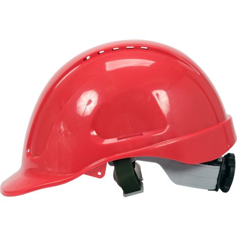 Roter Schutzhelm aus ABS mit hoher Komfortausstattung