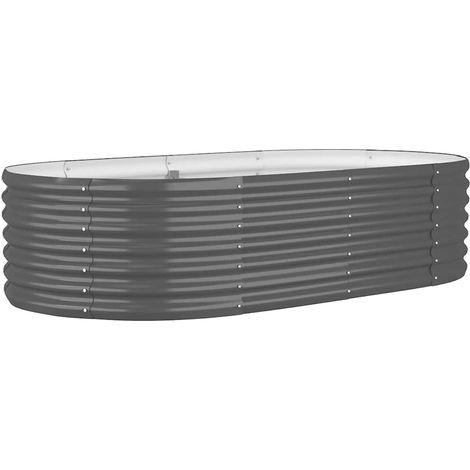Maison Exclusive - Jardinera arriate acero galvanizado antracita (1/5)