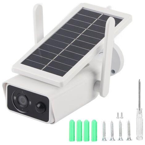 Caméra solaire 1080P Surveillance sans fil extérieure étanche à la pluie moniteur de Vision nocturne à distance alimenté par batterie
