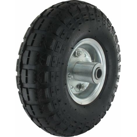 Roue de remorque 350x4 – Entraxe 100mm – Diamètre 350mm – Pour terrains accidentés