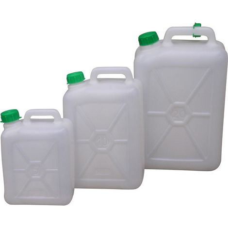 4PZ TANICA IN PLASTICA PER ALIMENTI  lt.15 (cm. 17,5x26x37,5 h)