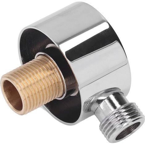 Adaptateur de douche en laiton G1,2 (plaqué miroir) – Pour le raccordement des accessoires de salle de bain, facile à installer, universellement compatible. (1/4)