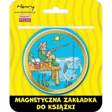Segnalibro magnetico a forma di palla con 2 pesci