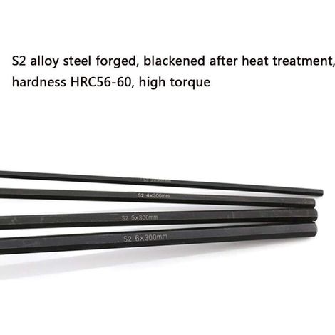 (4 pièces)Jeu de clés hexagonales à poignée en T, Jeu de clés hexagonales extra longues, Jeu de clés métriques à six pans creux pour projets ménagers (1/5)