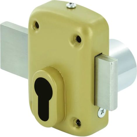 VERROU SECURITE APPL.LG130 BRONZE AVEC CONTRE-PLAQUE ET ROSACE