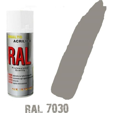 Bomboletta spray ral 7030 grigio pietra acrilico vernice brillante lucido graffi
