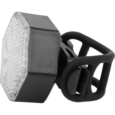Feu arrière de vélo hexagonal étanche, clignotant pour une sécurité optimale et une conduite en toute sécurité.