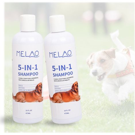 Shampoo Pour Animaux - 473 ml - Formule Apaisante Contre Les Démangeaisons Et La Peau Sèche À Base D'Extraits Végétaux Naturels Et D'Huile De Lavande - Convient Aux Chiens Et Chiots (1/5)