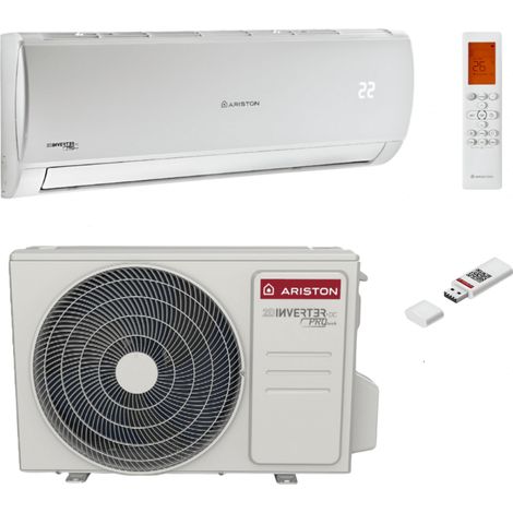 Ariston Group – Climatiseur réversible monosplit 2,8 kW – Technologie Inverter – Fonction ECO et mode silence – 3381411 (1/5)