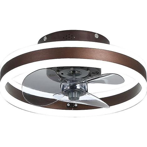 Ventilateur de plafond lumineux de 40 cm avec variateur pour salon, chambre, chambre d'enfant (doré, 40 cm) (1/3)