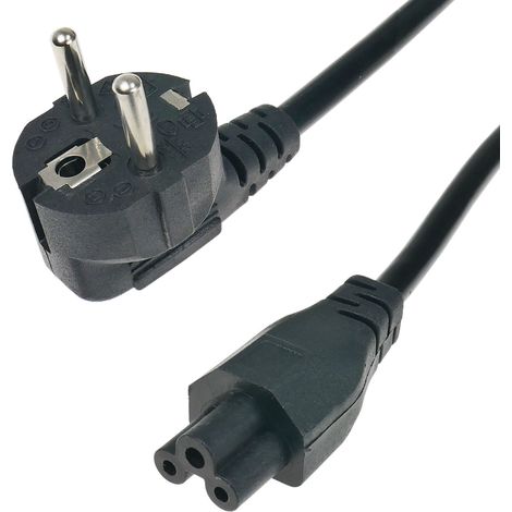 230-V-Netzkabel Kleeblattstecker  C5  gerade  1,2 m