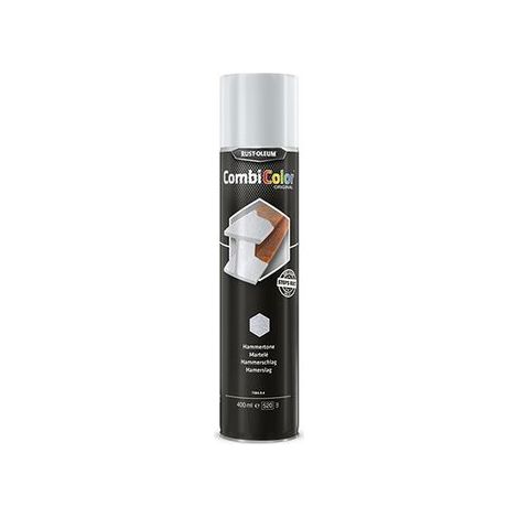 Rust-Oleum COMBICOLOR Hammertone - Hellgrau 400ml, Einschicht-System für Metallschutz
