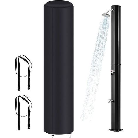 Couverture de douche solaire extérieure, résistante à la pluie et au vent, compatible avec les systèmes de douche solaire de 40 litres. (1/5)