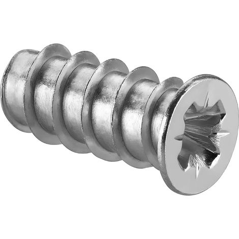 Vis à Euro en Acier 6,3 x 10,5 mm Fixations pour Meubles avec Filetage Complet Diamètre D'alésage 5 mm Vis Assemblage pour Bois Coulisses de Tiroirs Coulissants 50 Pièces (1/5)