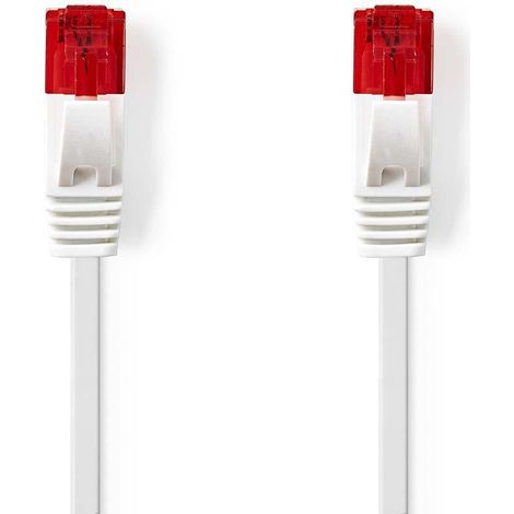 Cable de red cat6 rj45 macho rj45 macho uutp 300 metros sin enganches piso pvc blanco bolsa de plastico