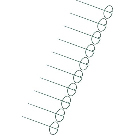 10 Pièces Treillis Métallique pour Plantes en Pot, Support Jardin 25 cm, Vert, Idéal Balcon Terrasse Pelouse
