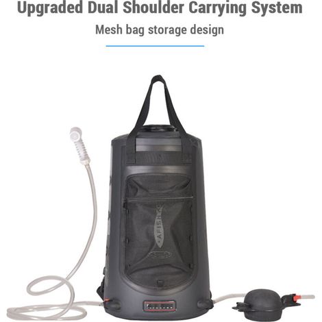 Portable 20L Solar Camping Shower Bag Pump for Outdoor Use. (1/5)