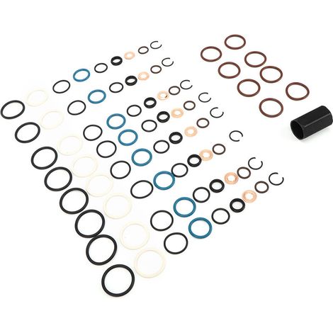 Guarnizione iniettore diesel, kit di riparazione perdite rail diesel, guarnizione O-ring iniettore compatibile con Powerstroke 6.0L -Crezuo