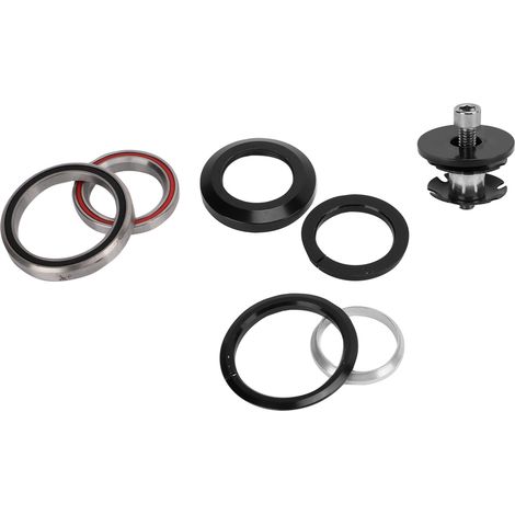 Jeu de direction 52mm pour VTT et vélo de route, avec roulement intégré et tube conique 41.8/42mm. (1/5)