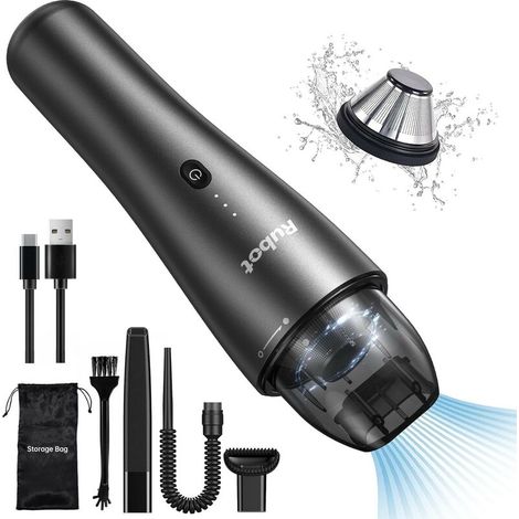 Aspirateur à main, sans Fil avec Batterie, , 7000Pa 70W Aspirateur Voiture Puissant, Portable USB, noir (1/5)