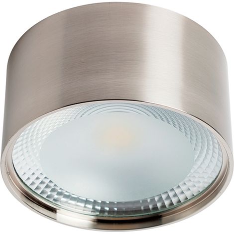 Plafonnier rond LED 15W 3000K Nickel (1/3)