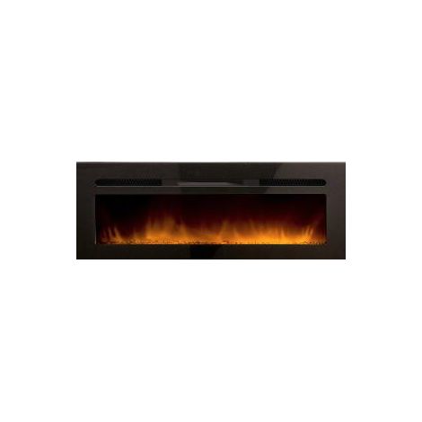 Chimenea eléctrica empotrada 180cm negro - ELYSEE 5XL - Chemin'arte - (1/4)