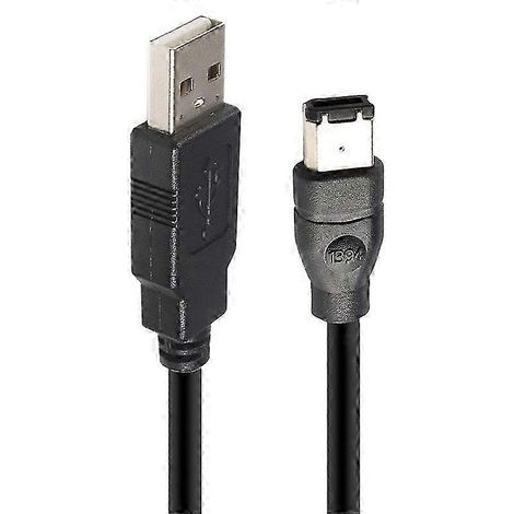 Cavo adattatore da Firewire IEEE 1394 a 6 pin maschio a USB 2.0 maschio da 1,8 m (versione 0724) (1/5)