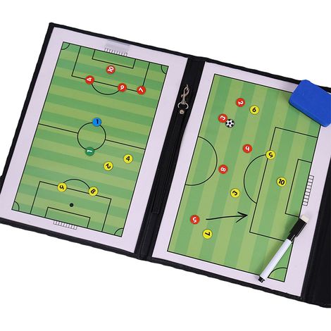 Tableau tactique magnétique robuste et inodore avec stylo intégré pour le coaching de football (1/5)