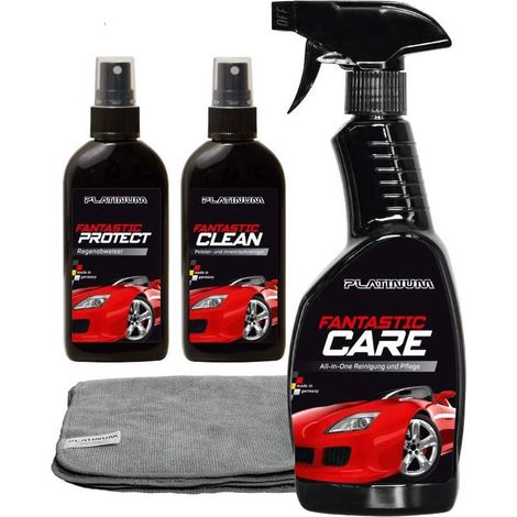 Kit Entretien Auto Fantastic Results 700ml + Chiffon Microfibre Sans Eau (1/5)