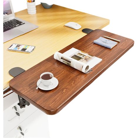 Plateau d'extension ergonomique pour bureau d'ordinateur Marron (1/5)