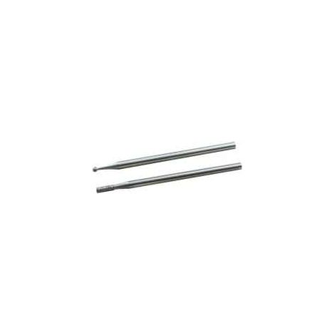 MAXICRAFT Lot de 2 fraises diamantées sphériques 1,6/1,8 mm