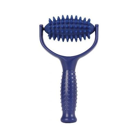 Rouleau de massage portatif à picots, baguette de massage portable, masseur musculaire et fascial à picots, rouleau de massage pour la nuque et les épaules (1/2)