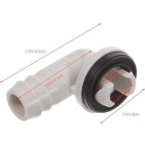 Lot 3 raccords drainage climatiseur – Adaptateurs pour tuyaux condensat & unité fenêtre (1/3)