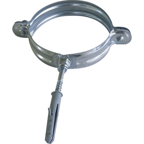 Collare per Pluviale Zincato 2 Pezzi Ø 120