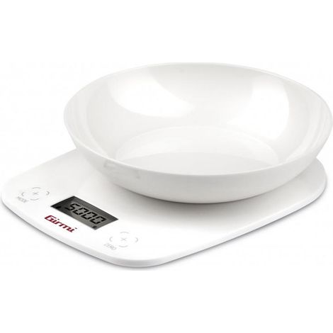Bilancia cucina elettronica Girmi PS01 con ciotola bianca (1/4)