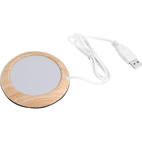 USB Isolation Coasters Creative Grain Tasse Chaleur Boisson Mat Réchauffeur Bureau Thé Lait Café Feutre Chauffe Pad Coaster(Grain (1/4)