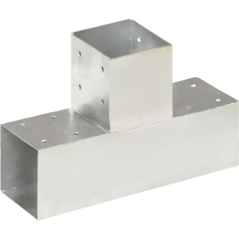 Connecteurs de poteau 4 pcs Forme en T Métal galvanisé 91x91 mm CFW433619 (1/5)