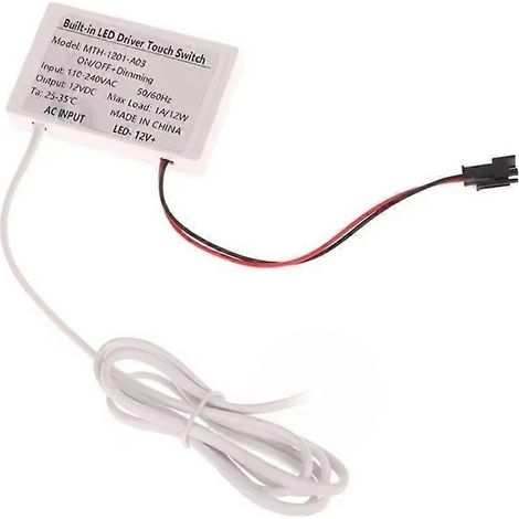 Interrupteur tactile à capteur miroir AC110V-240V, miroir 1-5mm, voyant LED 12V, haute sensibilité, prise UE simple (1/5)