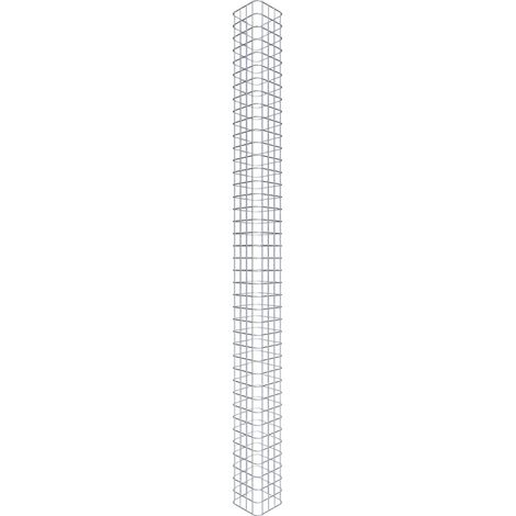 Gabiondeco - Colonne de Gabion carrà©e. 22 cm x 22 cm. mailles 5 x 5 cm - hauteur : 200 cm - Made in Germany (1/5)