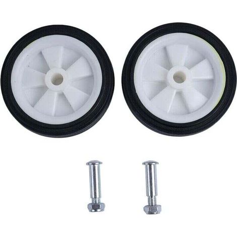 Lot de 2 roulettes pour compresseurs d'air, accessoires de compresseur d'air, roues de 15,7 cm, absorption des chocs, antidérapantes, silencieuses, stables (1/5)