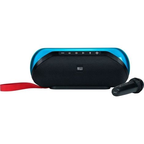 Altavoz inalámbrico con luz - BIGBEN PARTY - Bluetooth 5.3 - USB - 50W - Micrófono inalámbrico incluido - Modificador de voz