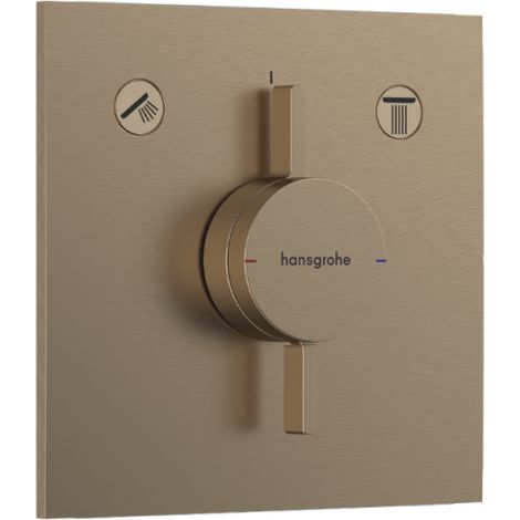 Ducha empotrada mecánica de bronce cepillado DuoTurn E de HANSGROHE (1/5)