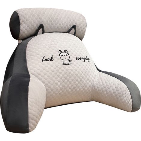 Coussin de lecture pour lit - Coussin de soutien lombaire et d'accoudoir 70 x 50 cm-AquaForge (1/5)