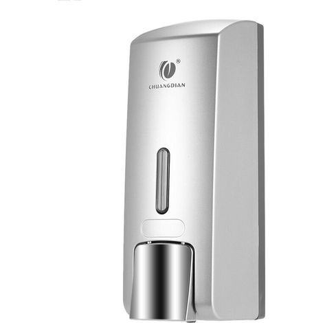 Distributeur de savon manuel à une bouteille de 300 ml Boîte à shampoing Salle de repos Toilettes Lavage des mains Liquide Shampooing Gel douche Machine Distributeur de savon liquide Distributeur de s (1/5)