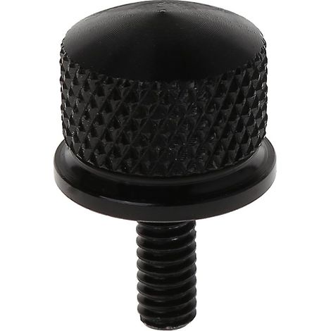Vis de fixation de selle de moto noire/chromée en alliage d'aluminium CNC (1/5)