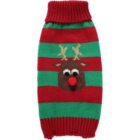 Pull-over Chien - Pull Noël pour Chien Petit Race - Tricot Chaud et Confortable - Taille S à XL - 1 Pièce (1/5)
