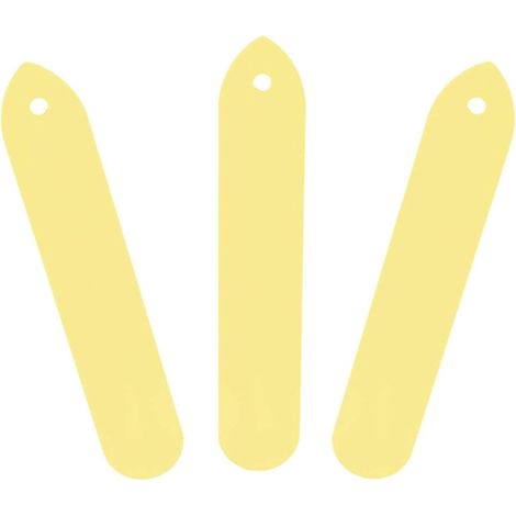 100 étiquettes pour plantes de pépinière, étiquettes en PVC durable pour pots de fleurs et autres plantes de jardin (jaune) (1/5)