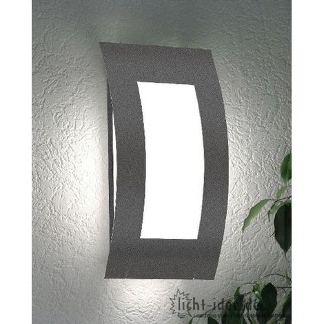 APPLIQUE MURALE AQUA QUADRAT CARACTÉRISTIQUES: SANS DÉTECTEUR DE MOUVEMENT, EXÉCUTION (L'ARMATURE): ANTHRACITE POUDRÉ CMD 72