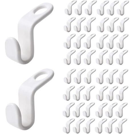 50 Pièces Crochet de Connexion Cintre cintres Gain Place Crochets - pour Économiser l\'espace Placard